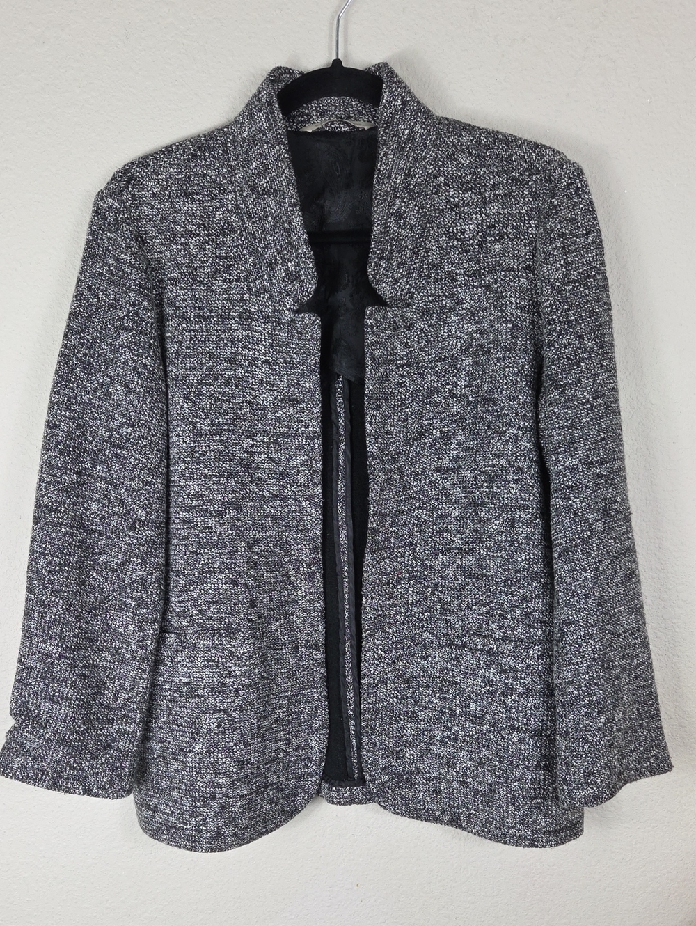 Soft Surroundings St. James Grey Tweed Boucle Jacket Size PXS Petite